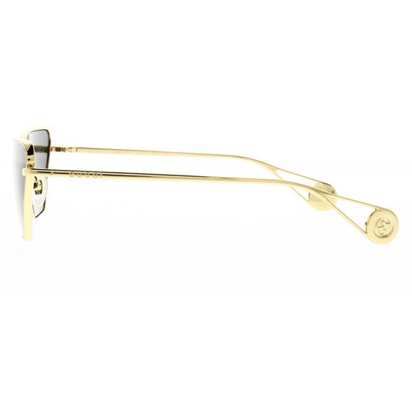 GUCCI GG0538S Gold with Grey Lenses Sunglasses - Picture 5 of 7